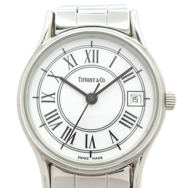 Tiffany & Co. Watch Classic Round SS White in White from The Reluxe