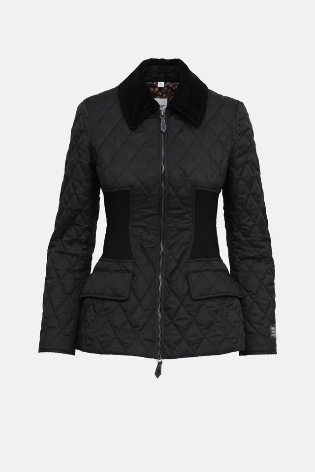 Burberry 2020 Quited Pettaugh Jacket in Velvet from VSP Consignment