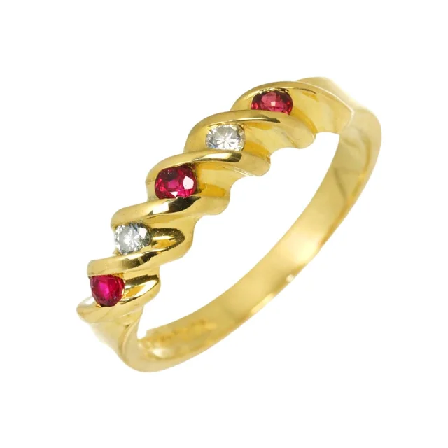 Tiffany & Co. Buttercup Ring Ruby Diamond 18k Yellow Gold in Yellow from The Reluxe