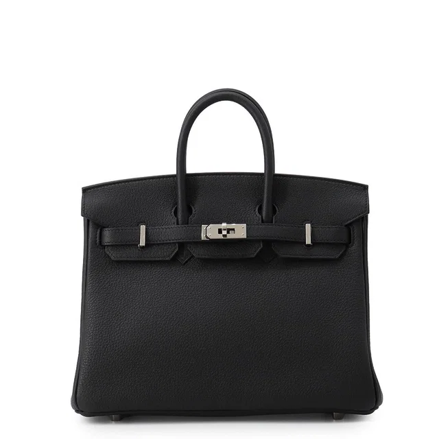 Hermès Birkin Black Togo Leather Size 25 in Black Togo leather from GALLERY RARE