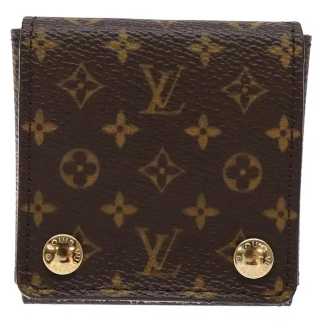 Louis Vuitton Case Jewelry Box Canvas Brown Accessory in Brown Canvas from HEWI