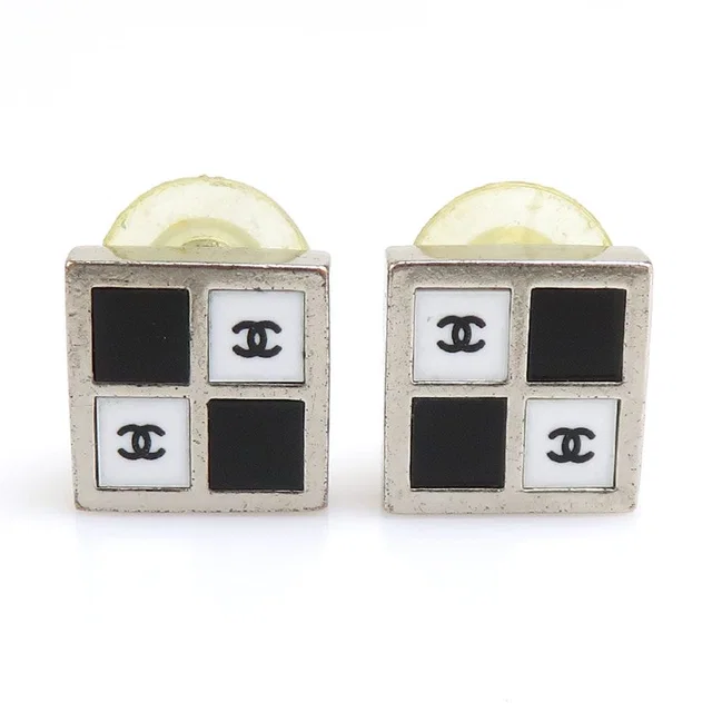 Chanel Earrings Silver in Silver from The Reluxe