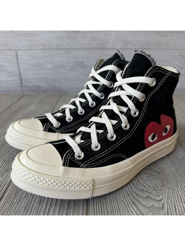 Converse X Comme Des Garcons Play Chuck 70 Hi Black Heart 150204c Women’s 8 M6 in black Canvas from Poshmark, photo 1 of 1