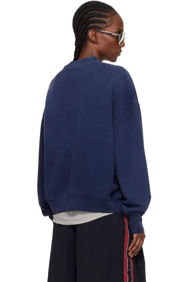 WILLY CHAVARRIA Navy 'Chavarria Community Center' Standard Sweatshirt, photo 3 of 4 from SSENSE