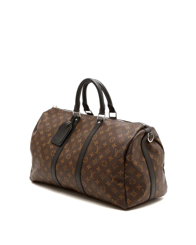 Louis Vuitton Monogram Macassar Keepall Bandoulière 45 Weekend Bag in Canvas from A Retro Tale, photo 2 of 8