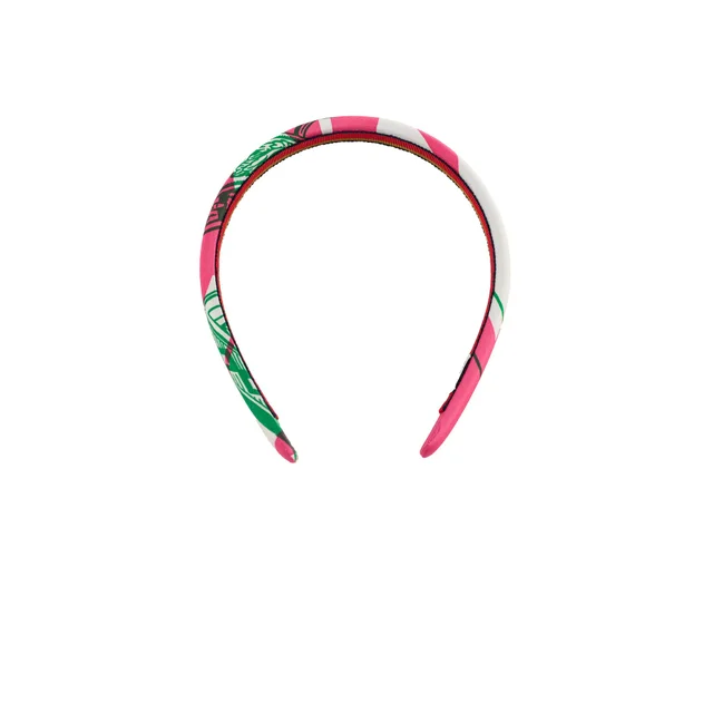 Hermès Brides De Gala Rose Silk Headband in Pink Silk from The Purse Affair