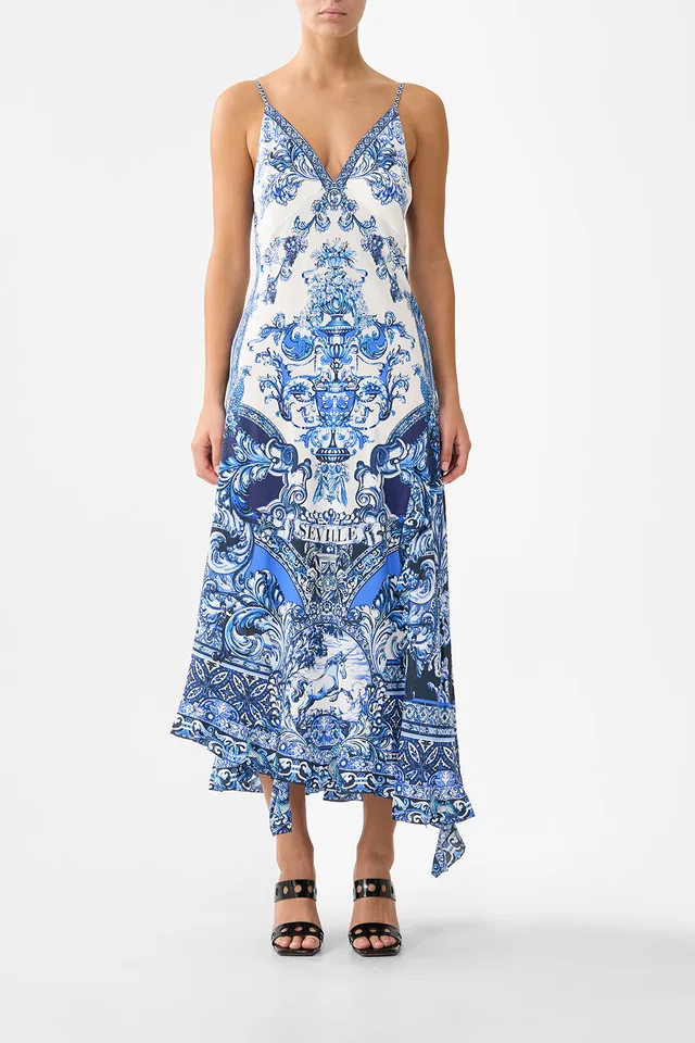 Camilla eBoutique BIAS SLIP DRESS WITH FRILL HEM A TILED WONDERLAND from CAMILLA, photo 1 of 1