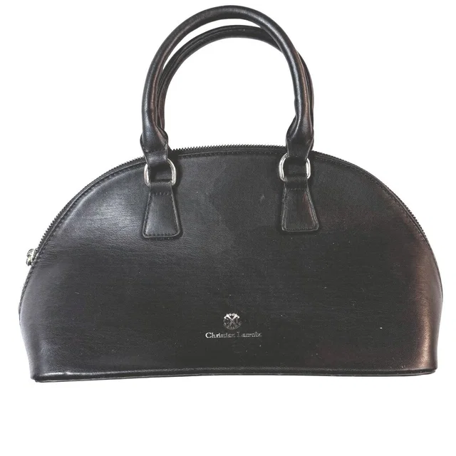 Christian Lacroix Satchel Purse Y2k Quiet Luxury Womens Blk Quilted Parisian in black|gold Leather from Poshmark