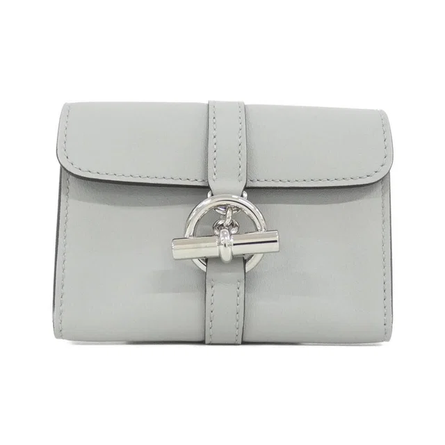 Hermès Glenan Compact Wallet Gris Pantin in Grey Swift leather from The Reluxe