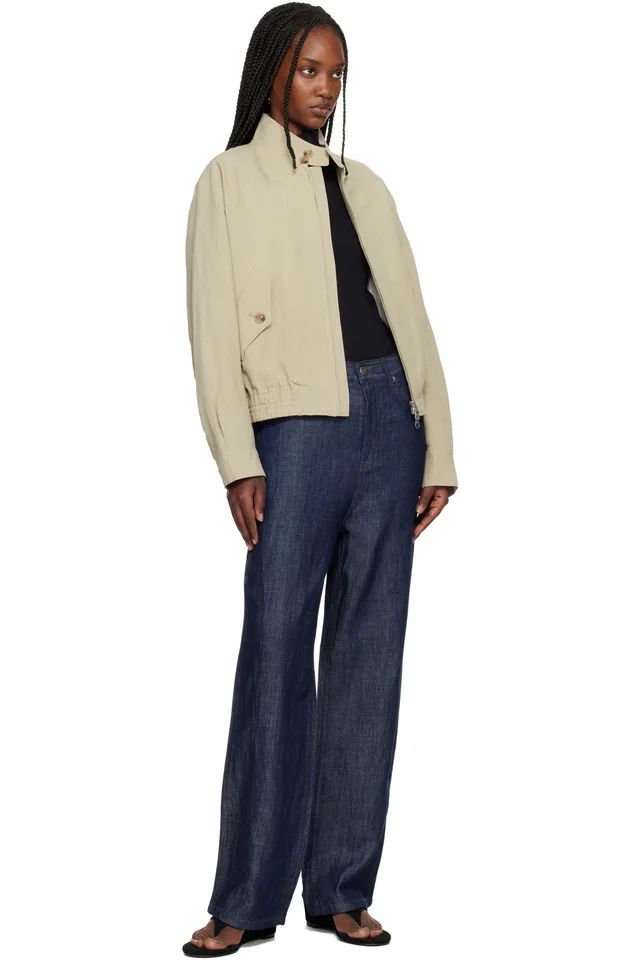 LE17SEPTEMBRE Navy Straight Denim Jeans, photo 4 of 4 from SSENSE