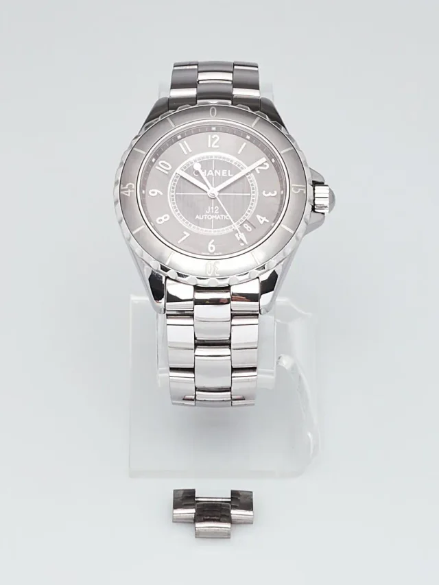 Chanel Gunmetal J12 Titanium Ceramic 41mm Chromatic Automatic Watch in Ceramic from Yoogis, photo 2 of 6