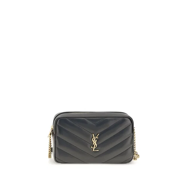 Saint Laurent Black Lamb Ovis Aries Shoulder Bag in Black Leather from HEWI
