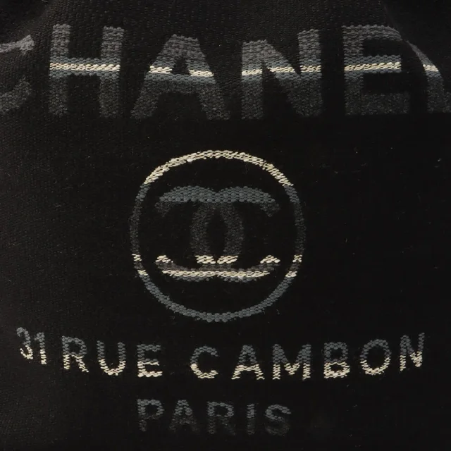 Chanel Dauville backpack, black, made around 2018 in Black Canvas from VINTAGE QOO TOKYO, photo 7 of 14