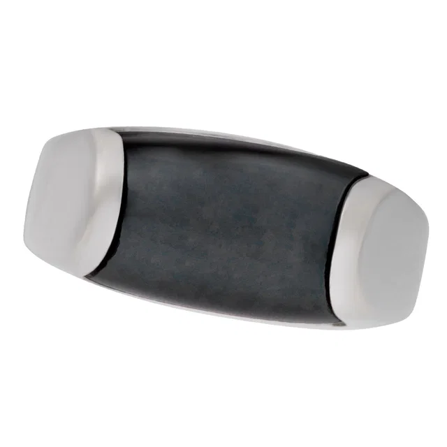Bvlgari 18k white gold ring with hematite center stone in White White Gold from Gray And Sons