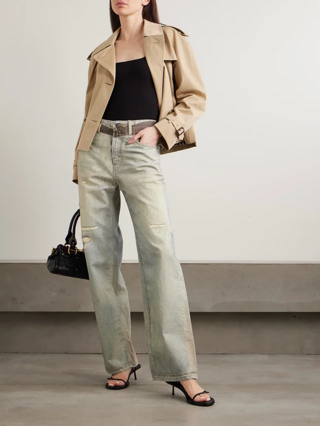 HAIKURE Bonnie distressed mid-rise jeans in Blue, photo 2 of 2 from NET-A-PORTER (Canada)