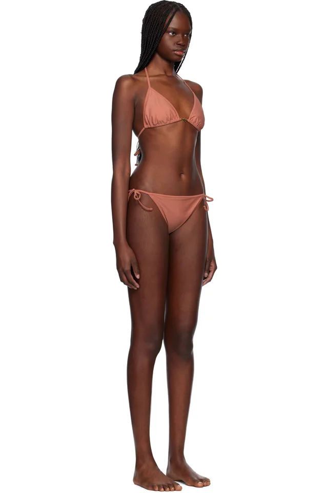 Maison Kitsuné Pink Baby Fox Bikini, photo 2 of 4 from SSENSE