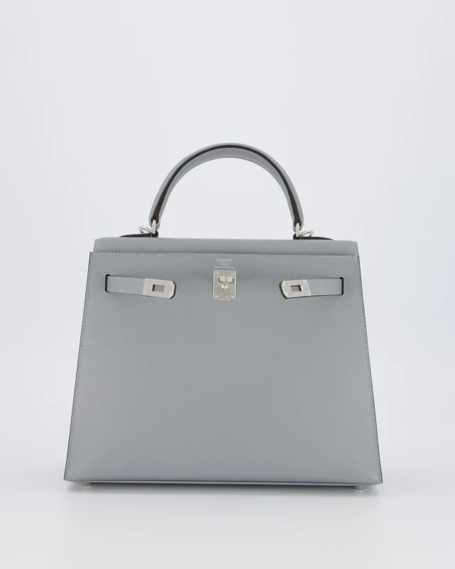 Hermès Kelly 25 Sellier Bag in Grey Leather from Sellier, photo 3 of 21