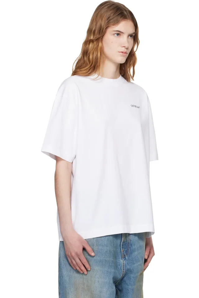 Off-White White Half Arrow Skate T-shirt, photo 2 of 2 from SSENSE
