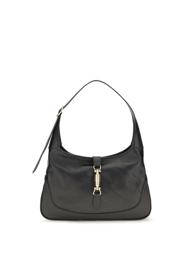 Gucci Jackie 1961 Shoulder Bag — Black Calf Leather in Black Calfskin from HEWI