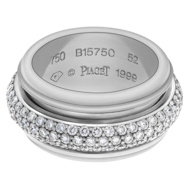 Diamond Eternity Band and Ring Piaget Possession Bandeau in White White Gold from Gray And Sons