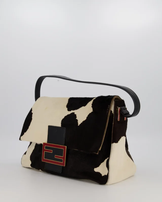 Fendi Vintage Large Mamma Baguette Bag in Red Leather from Sellier, photo 8 of 12