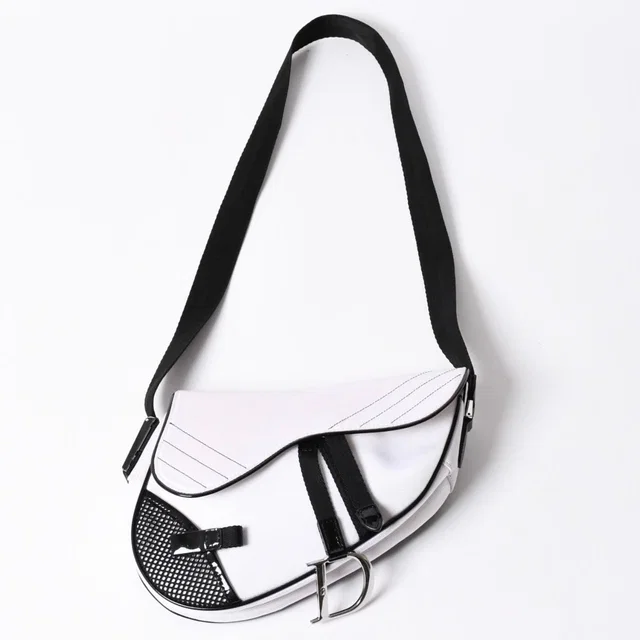 Dior Saddle Bag Nylon Canvas Galliano in Canvas from The Reluxe