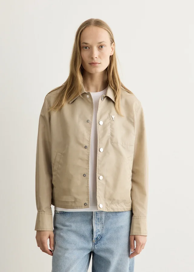 AMI PARIS ADC Stud Buttoned Jacket in Beige from Incu, photo 1 of 1