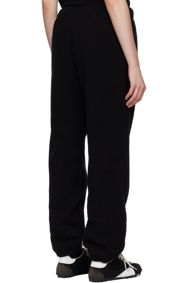 MM6 Maison Margiela Black Fleece Sweatpants, photo 3 of 4 from SSENSE