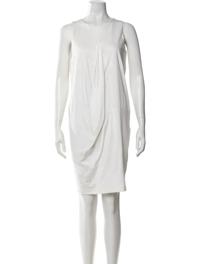 Jil Sander Vintage Knee-Length Dress in white from The RealReal