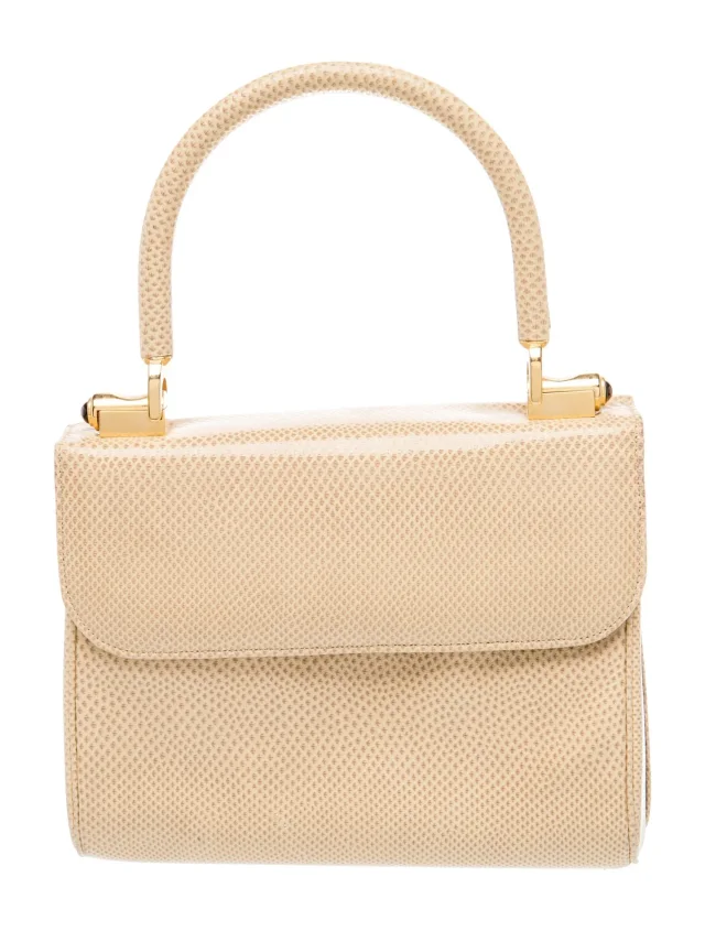 Judith Leiber Lizard Top Handle Bag in Lizard from The RealReal