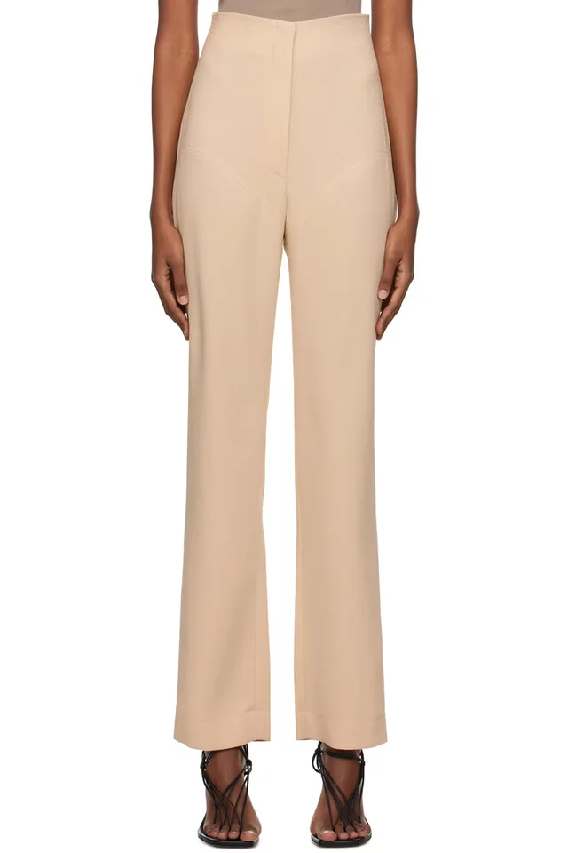 Paris Georgia SSENSE Work Capsule – Beige Paneled Trousers, image 1 of 1 from SSENSE