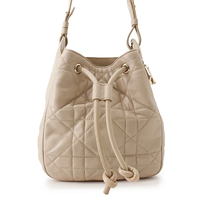 Dior D-Motion Bag BeigeM2851ONWP Lambskin Size Small in Lambskin from GALLERY RARE