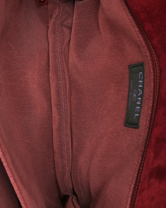 Chanel Square Quilt Mademoiselle Flap Bag in Suede from A Retro Tale, photo 8 of 9