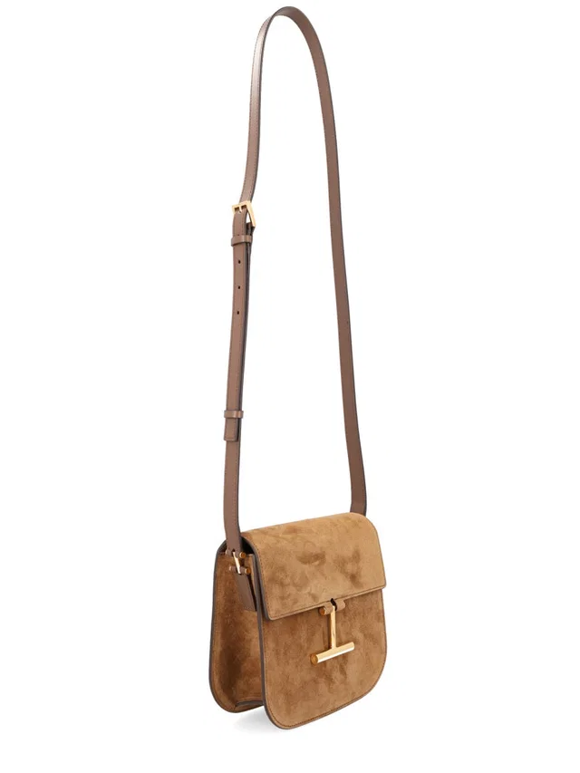 Tom Ford Tara Shoulder Bag — Brown Leather in Brown Leather from HEWI