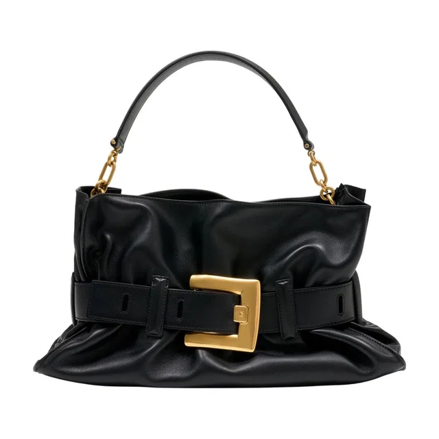 Balmain Shoulder Bag — Black Calfskin in Black Calfskin from HEWI