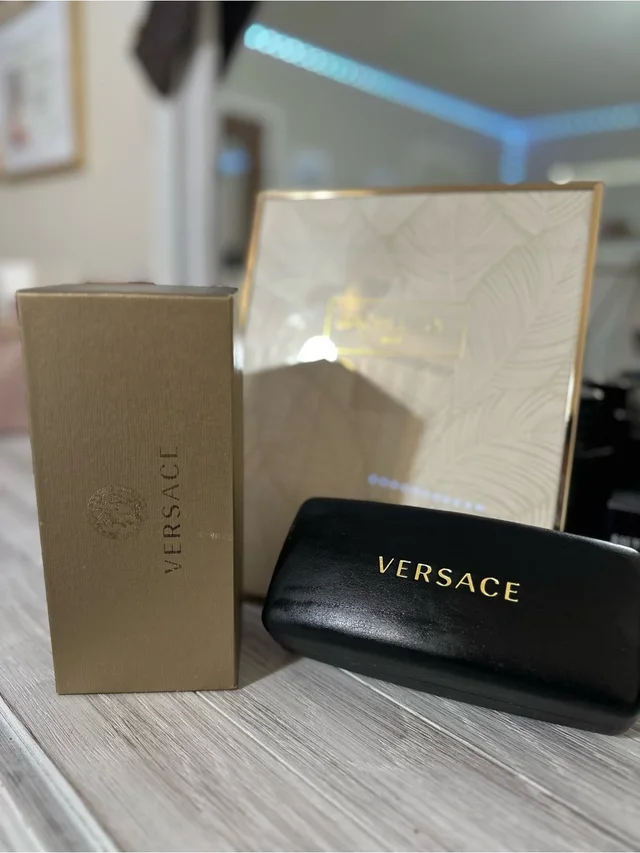 Versace Black And Gold Eyewear Case in black|gold from Poshmark