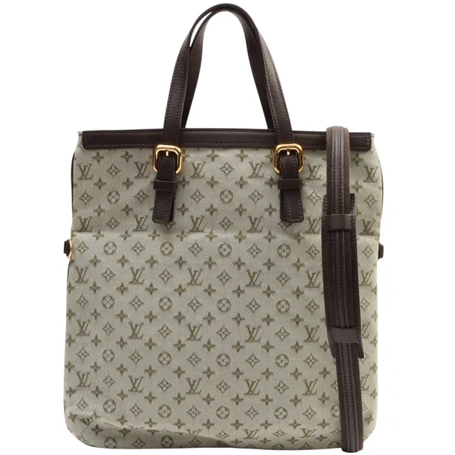 Louis Vuitton 2002 Monogram Mini Françoise Khaki in Green Canvas from VINTAGE QOO TOKYO