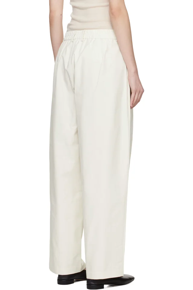 Cordera White Technical Tailored Trousers, photo 3 of 4 from SSENSE