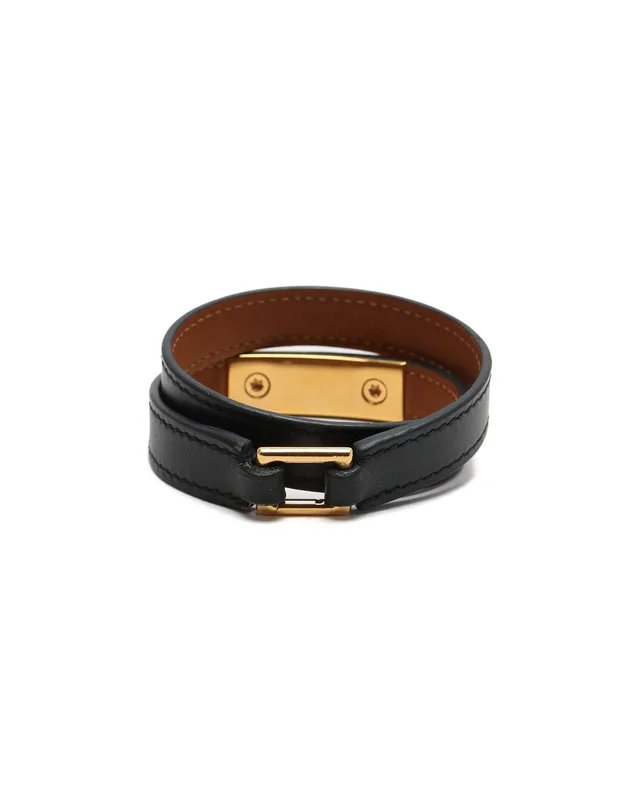 Hermès Rivale Double Tour Bracelet in Leather from A Retro Tale, photo 4 of 7