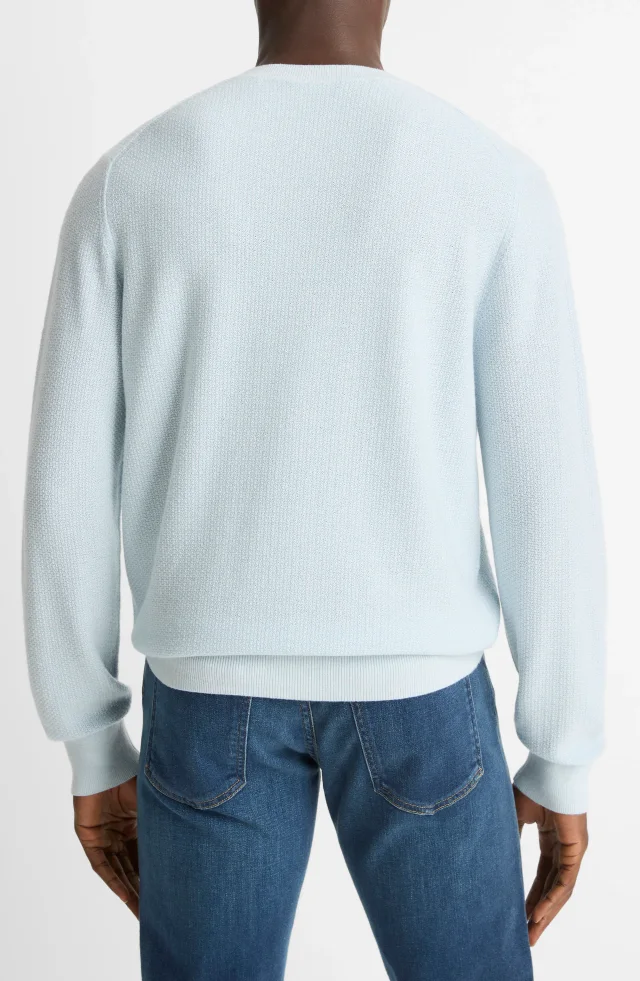 Vince Geometric Jacquard Wool & Cotton Blend Crewneck Sweater, photo 2 of 4 from Nordstrom Rack
