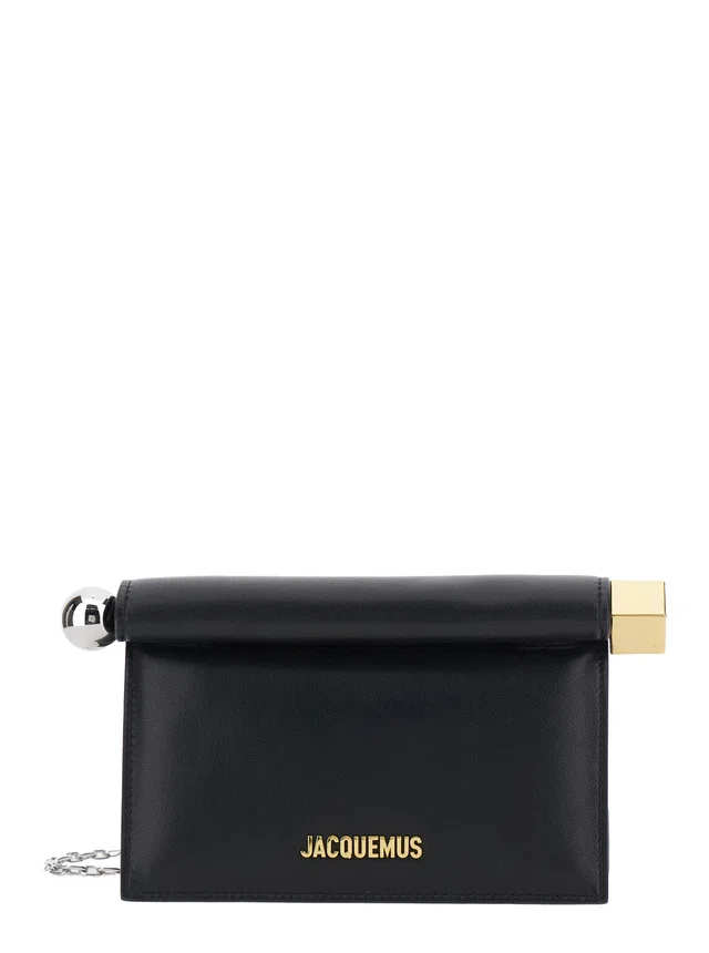 Jacquemus Clutch — Black Lamb Leather in Black Lambskin from HEWI