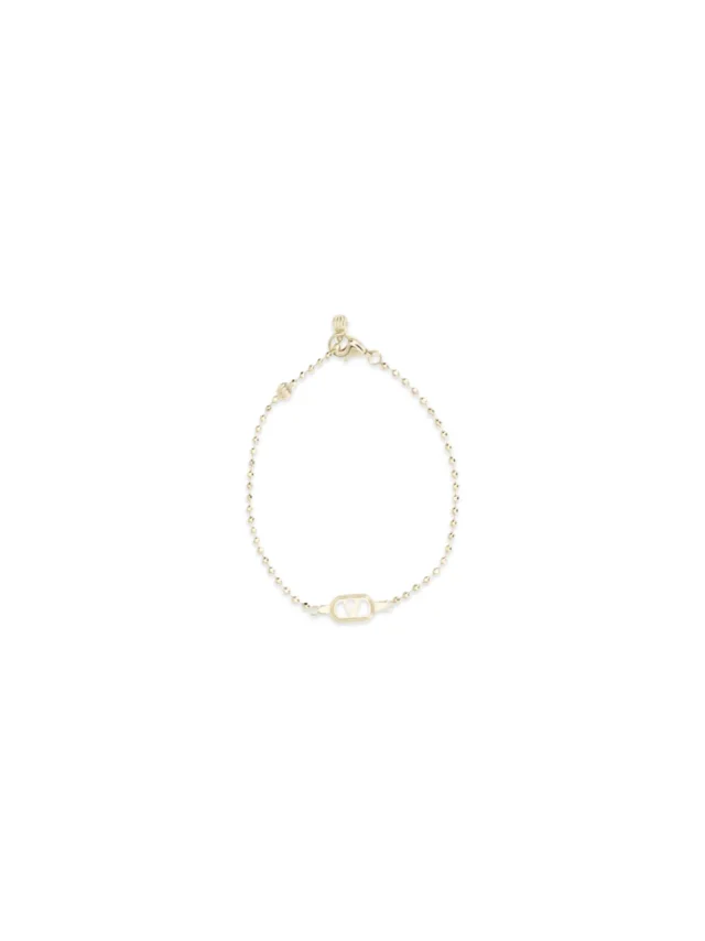 Valentino Garavani Ovalette Bracelet — Gold Metal Bracelets in Gold from HEWI, photo 2 of 3