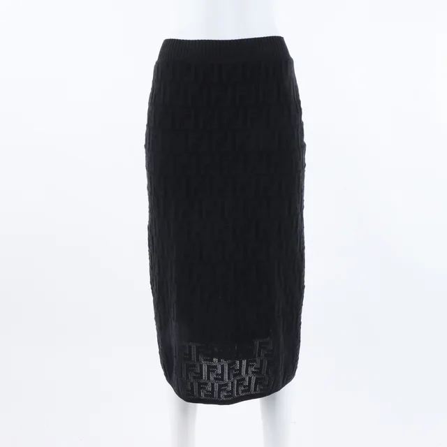 Fendi pleated knit skirt from GUGUS