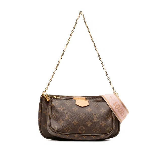 Brown Louis Vuitton Monogram Multi Pochette Accessoires Satchel in Brown Coated canvas from Designer Revival