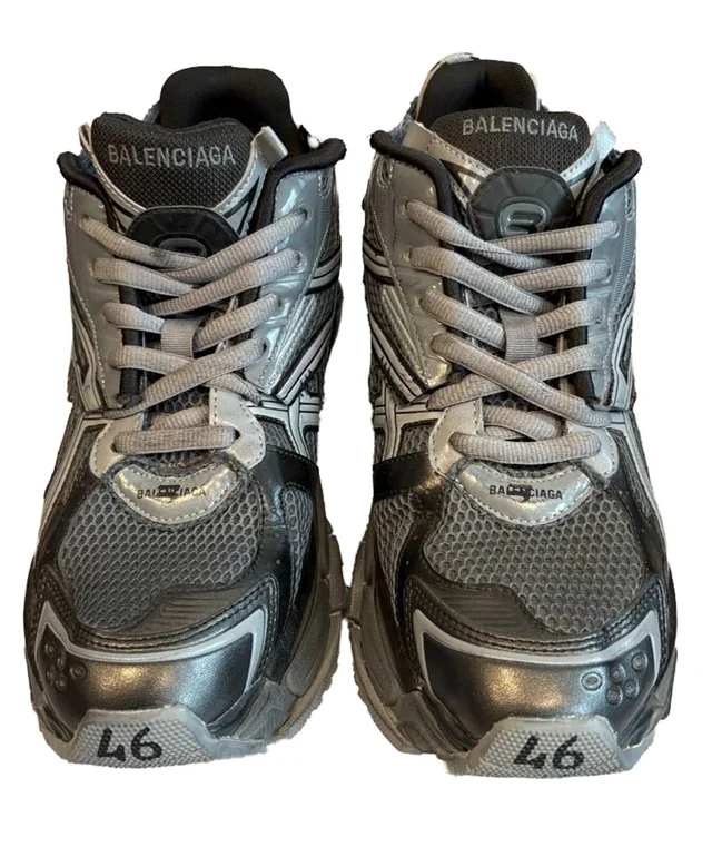 Balenciaga Men's Runner Trainers in Grey Nylon from Oxfam Online Shop, photo 3 of 8