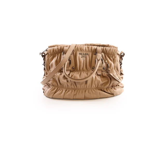 Prada Nappa Gaufre Bag Beige in Beige Nappa leather from The Purse Affair