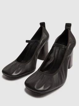Lemaire Block heel court shoes in 100% Sheepskin, photo 3 of 5 from LUISAVIAROMA