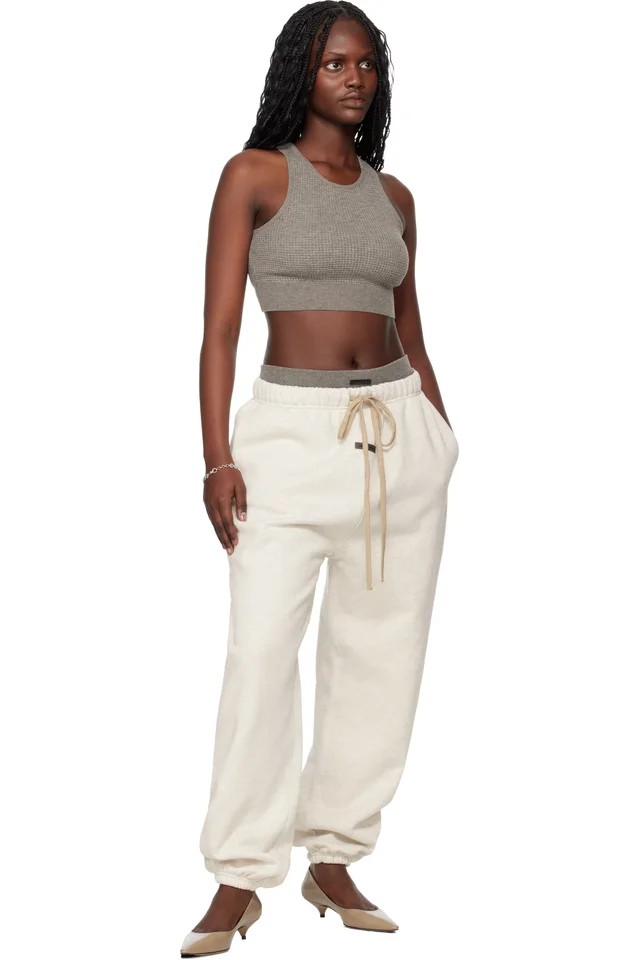 Fear of God ESSENTIALS Brown Holiday Waffle Sport Tank Top, photo 4 of 4 from SSENSE