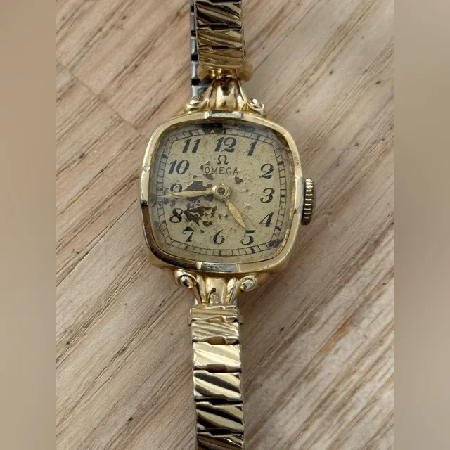 Omega Rare Vintage Mechanical Ladies Watch 14k Gold Filled Wadsworth Case in gold|black from Poshmark