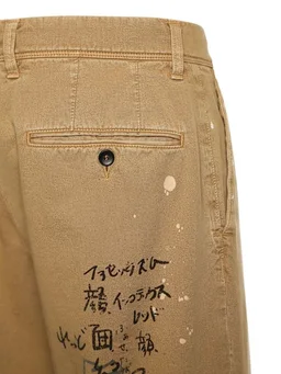 INCOTEX RED X FACETASM Straight Trousers with Details in 100% Cotton, photo 6 of 6 from LUISAVIAROMA